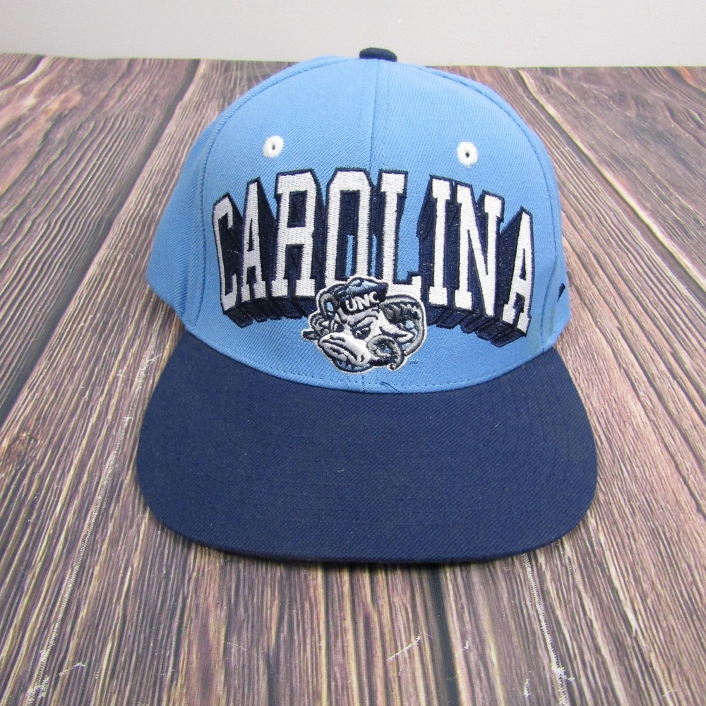 Zephyr Hat Men OSFA Blue North Carolina Tar Heels Snapback NCAA Wool Mascot
